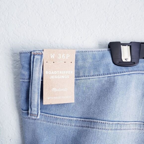 Madewell Plus Light Wash High Rise Roadtripper Jeggings - Picture 7 of 12